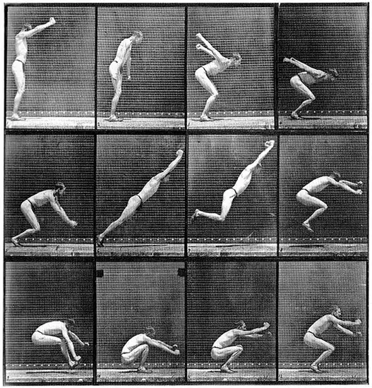 Long Jump, 1887, from “Human and Animal Locomotion”, photo by Eadweard Muybridge